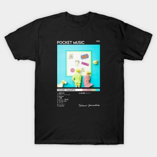 Pocket Music Album Cover - Tatsuro Yamashita | City Pop | 70s 80s 90s | Track List | T-Shirt